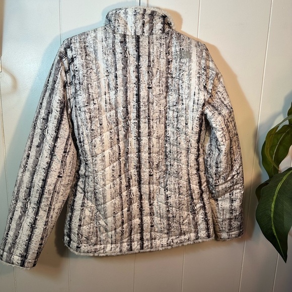 The North Face Reversible Lulea White Tree Bark Jacket Women’s Size Small - Picture 7 of 16